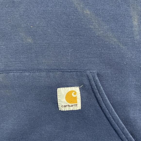 Carhartt Hoodie Mens 2XL Pullover Sweatshirt Workwear Kangaroo Pocket 90s - Picture 5 of 9